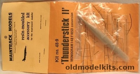 Maintrack 1/48 1/48 F-105D 'Thunderstick II' Conversion Kit Bagged, 48-9 plastic model kit